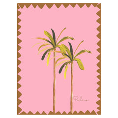 Postkaart twin palms