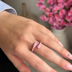 Bague iconique rose