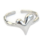 Anillo de plata corazón eterno