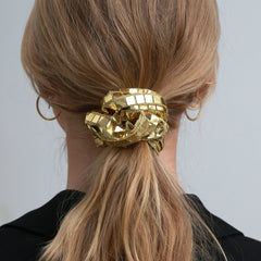 Scrunchie disco goud