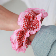 Coletero rojo con volantes