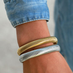 Brazalete elástico plata