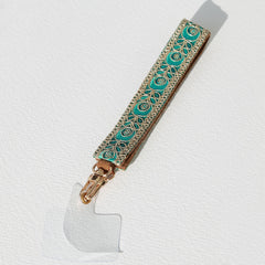 Cordon téléphonique Las Dalias turquoise