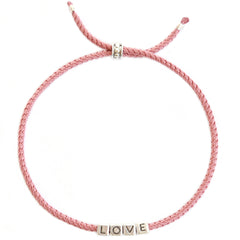 La pulsera del amor plata rosa