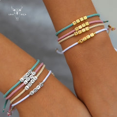 The love bracelet silver beige