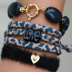 Bracelet pastille noir