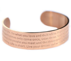 Bracelet de motivation rosé