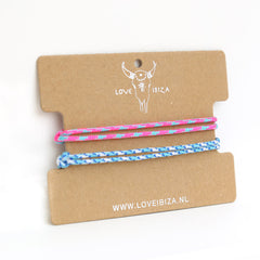 Conjunto de pulseras surf culture azul