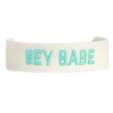 Bracelet tissé hey babe turquoise