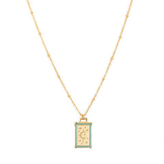 Gouden ketting moon story cream