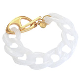 Cadena de brazalete de oro blanco
