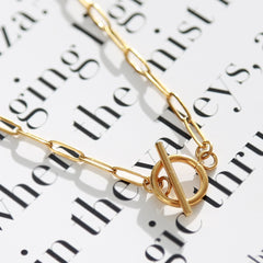 Gold necklace small chain trend