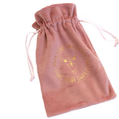 Sac cadeau velours vieux rose