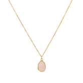 Gouden ketting rose quartz