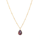 Collier en or gemstone sapphire