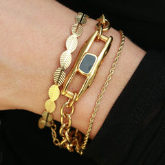 Gold bracelet style chain