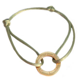Brazalete círculo amor oliva