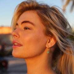 Boucles d'oreilles Vedra turquoise