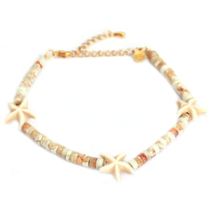 Bracelet de cheville seastar natural