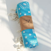 Toalla de hammam azul