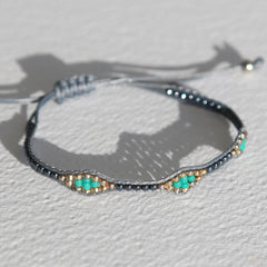 Armband miyuki Ibiza grijs