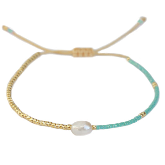 Armband Miyuki Perle türkis 1000