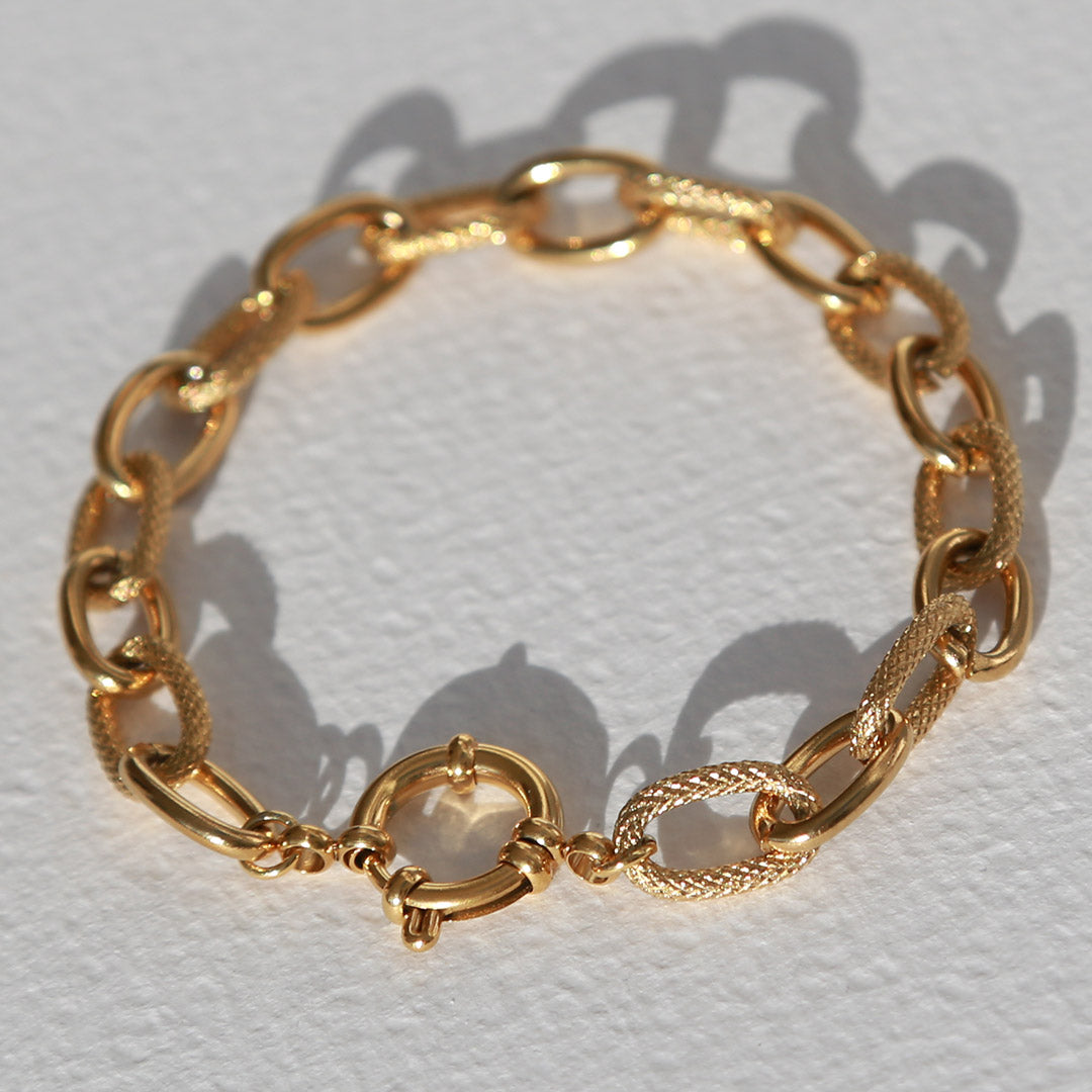 Armband Statement Kette Gold