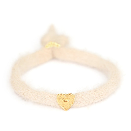 Armband fluffy crème