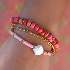 Bracelet shell pink