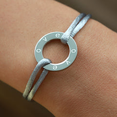 Bracelet circle love silver