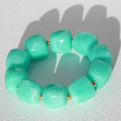 Armband Cube turquoise