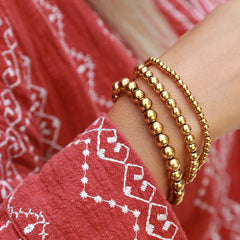 Armband gouden ballen large