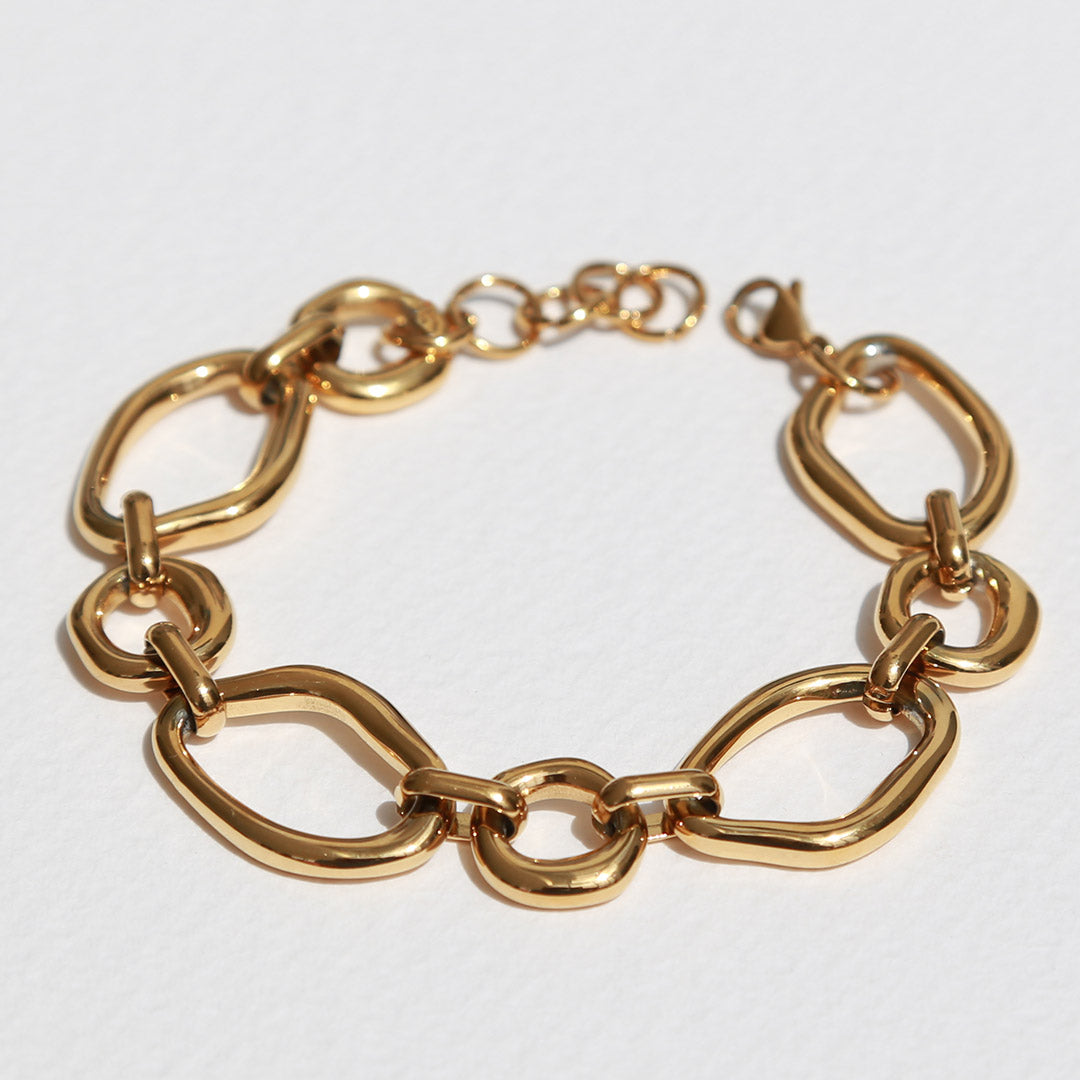 Gouden armband link schakel