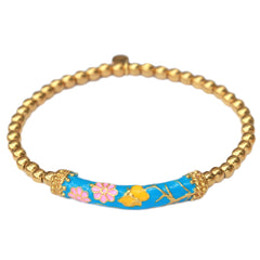 Armband gypsy flower blue