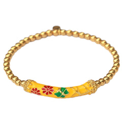 Armband gypsy flower yellow
