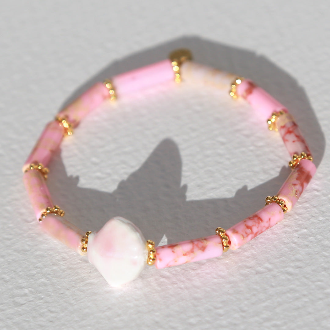 Bracelet shell pink