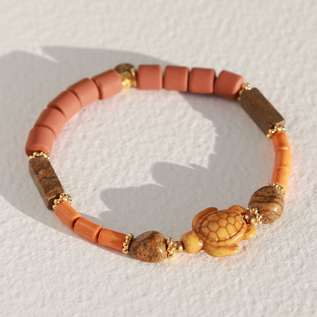 Bracelet turtle orange