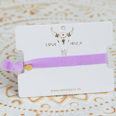 Velvet armbandje lila