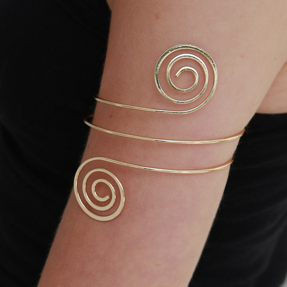 Armcuff golden swirl