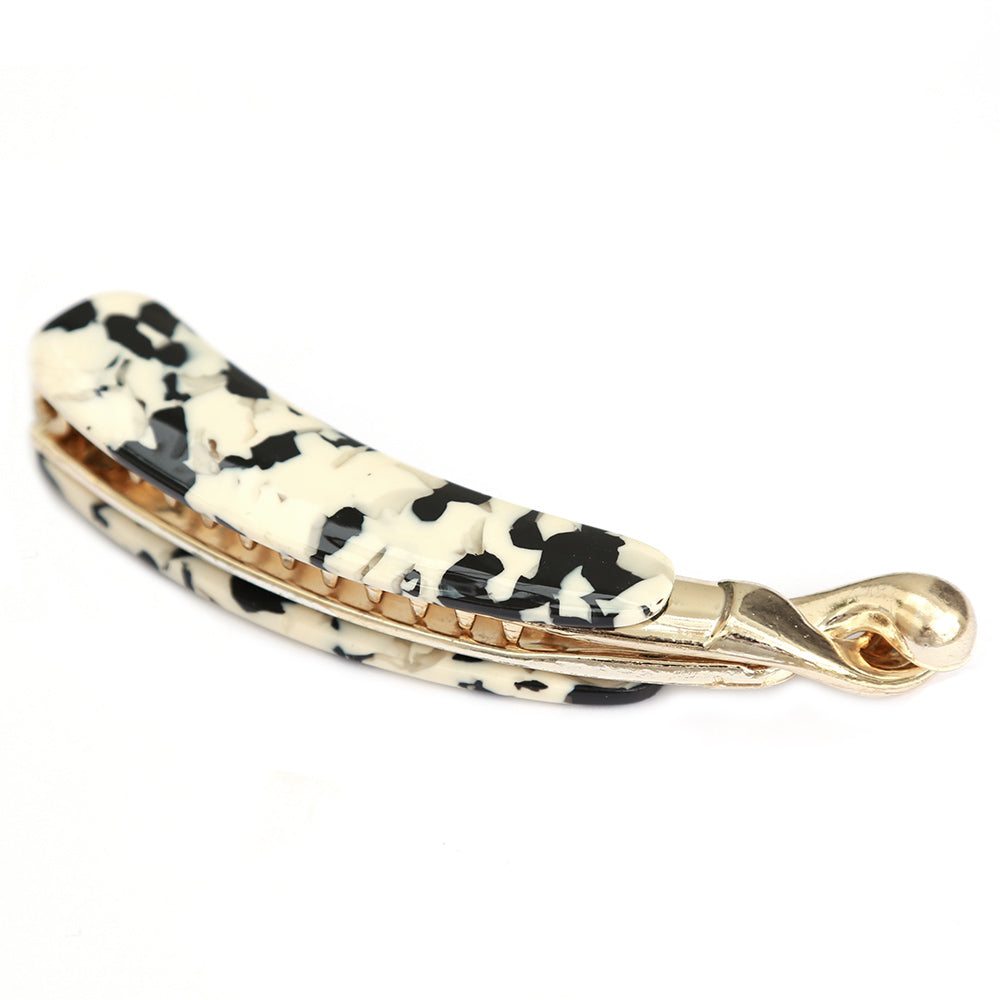 Banana haarklem marble black