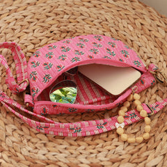 Sac bandoulière rose