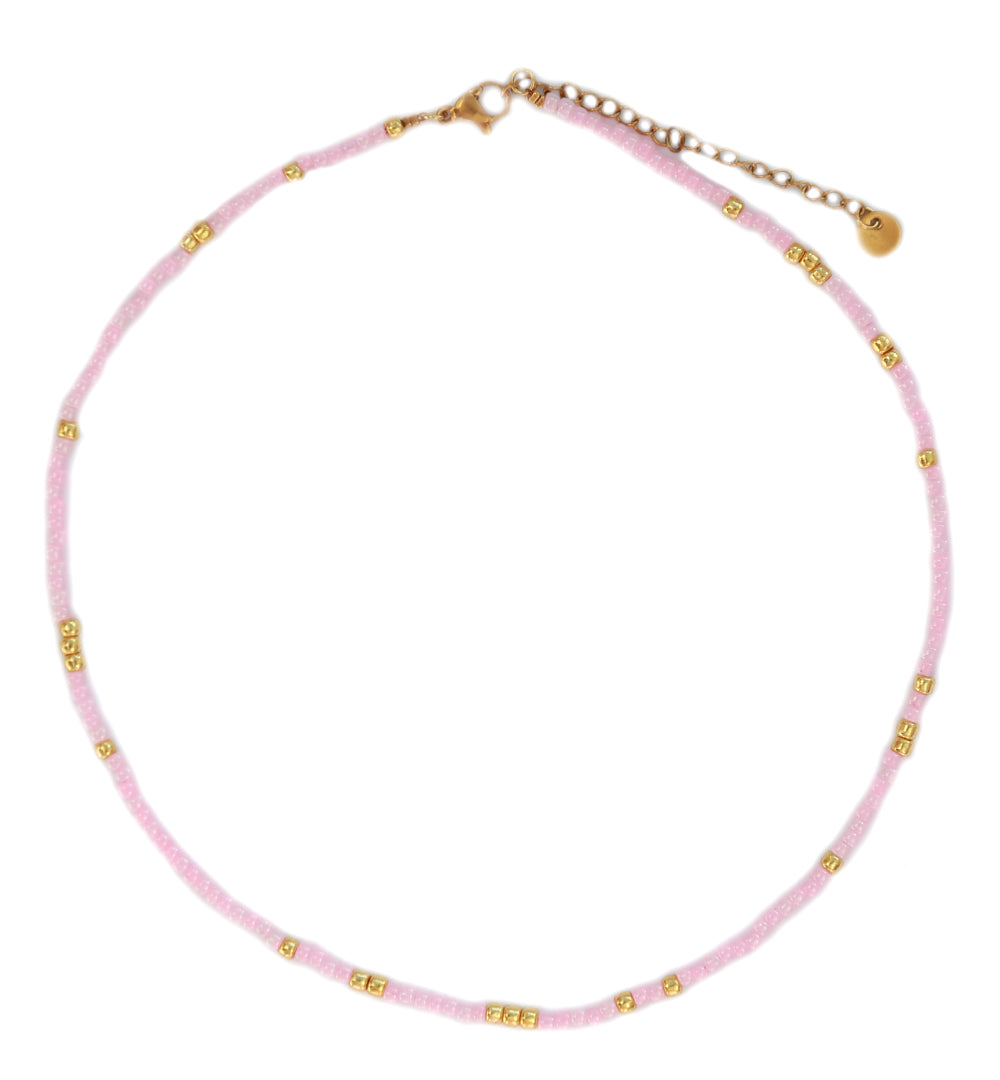 Choker miyuki roze