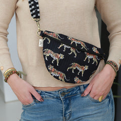 Sac bandoulière tigre noir