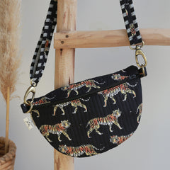 Sac bandoulière tigre noir