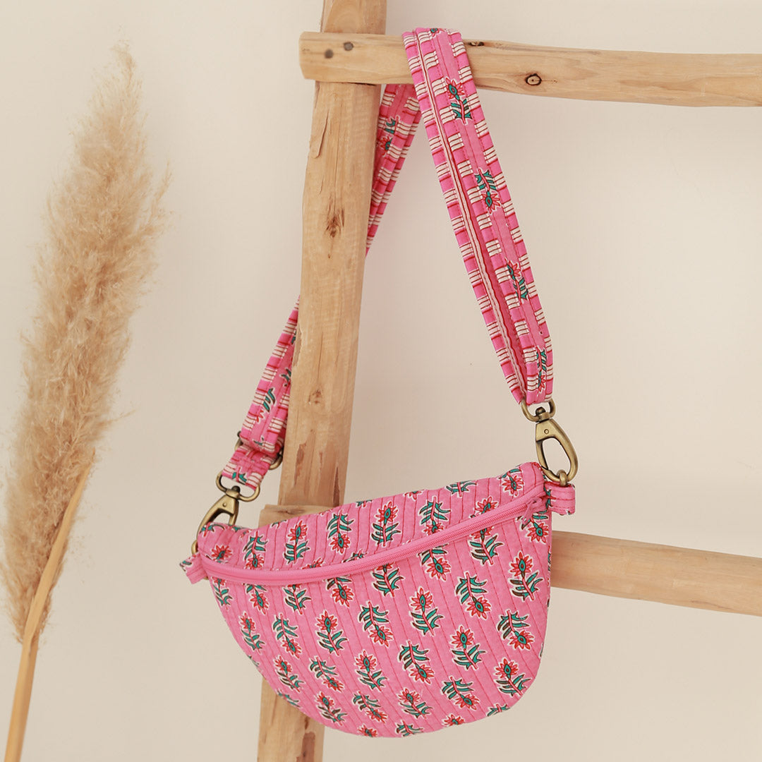 Sac bandoulière rose