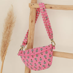 Sac bandoulière rose