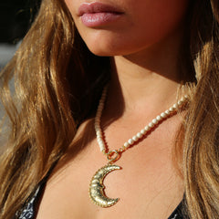 Ketting Javea creme