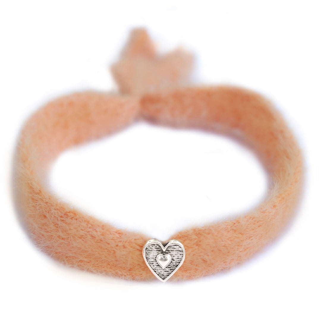 Pulsera de plata de salmón esponjoso