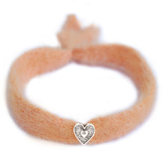 Pulsera de plata de salmón esponjoso