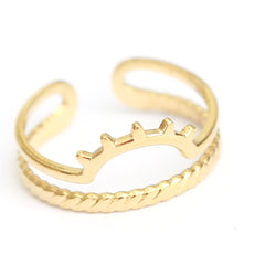 Gold ring sunrise